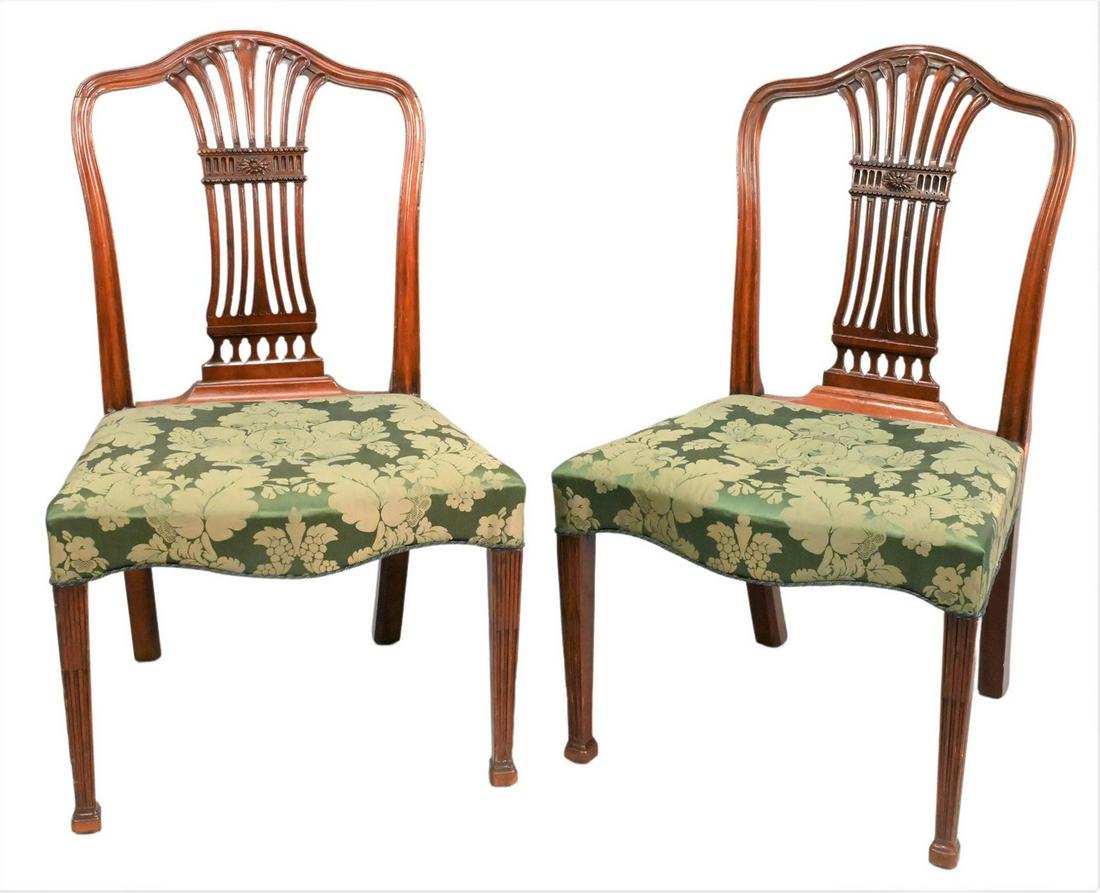 Pair of George IV Mahogany Side Chairs (1 of 5)