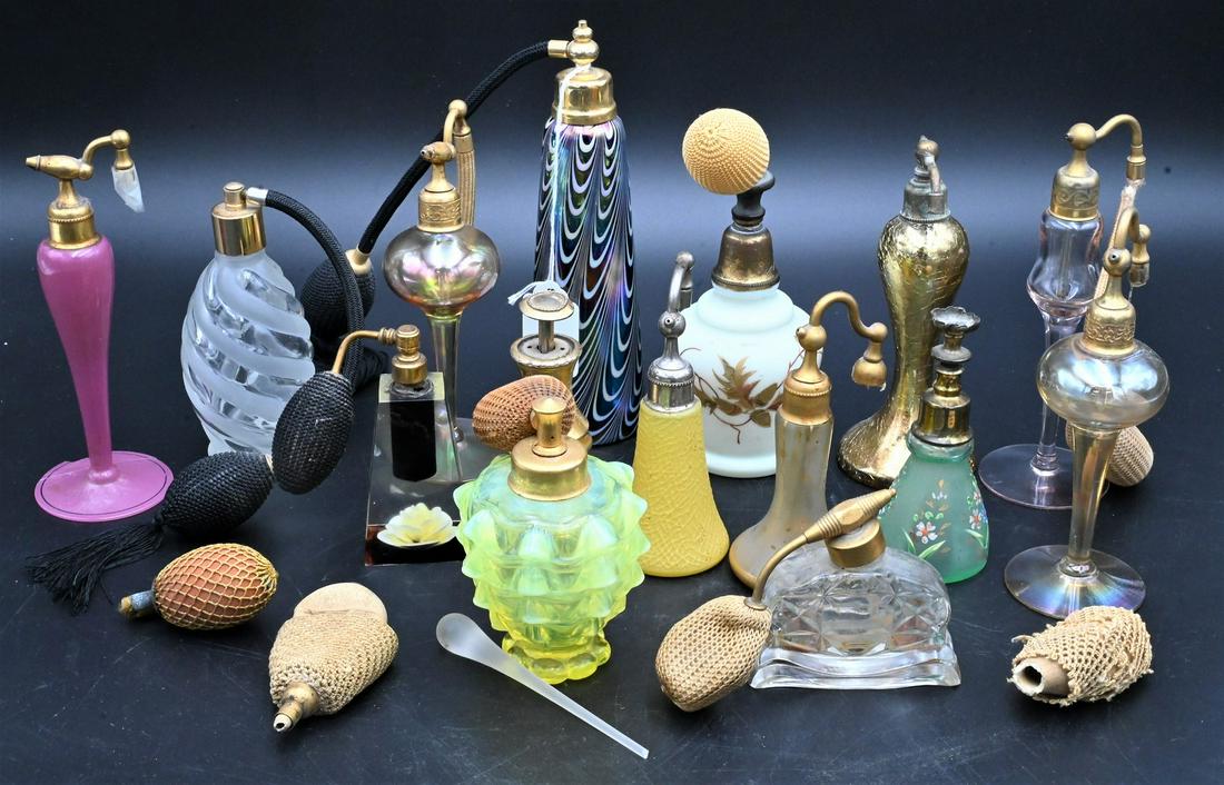 Box Lot of Art Glass Perfumes (1 of 6)