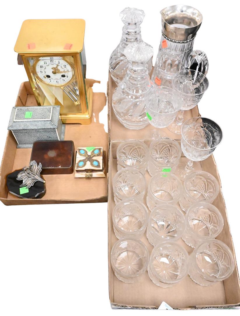 Three Tray Lots with Cut Glass (1 of 5)