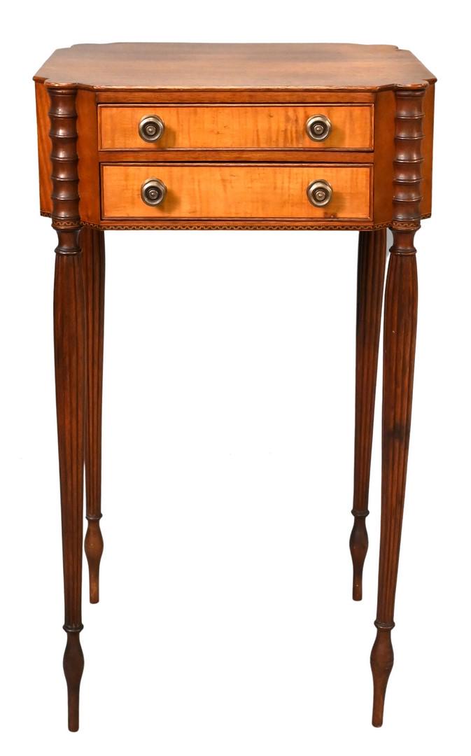 Custom Sheraton Style Two Drawer Stand (1 of 4)