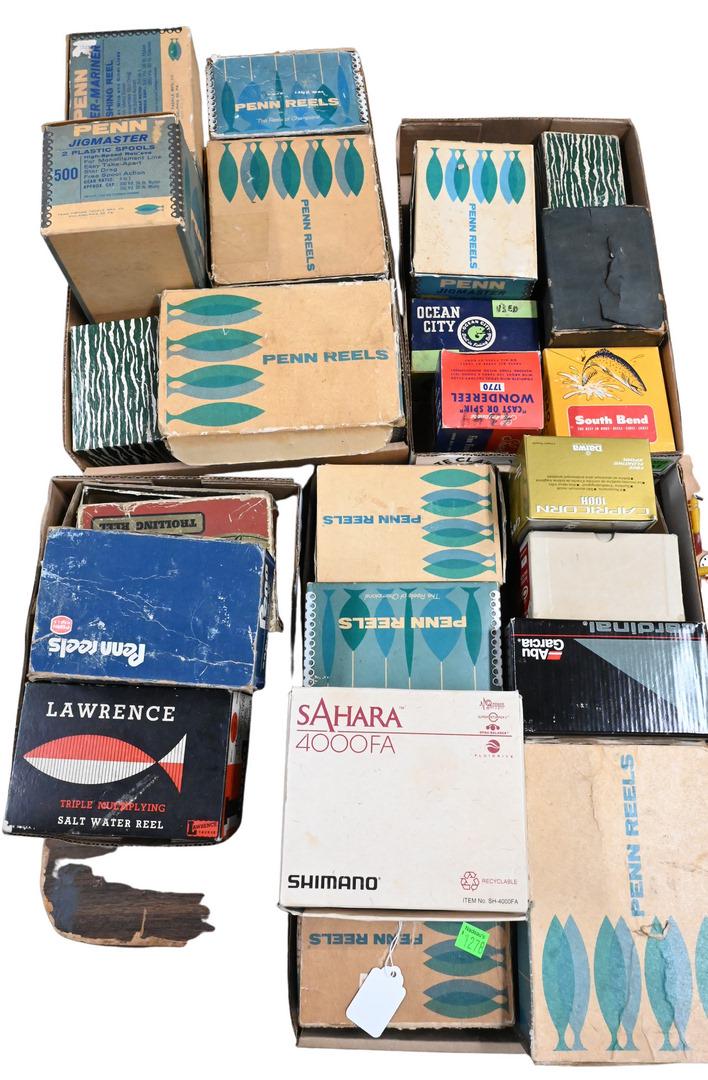 Group of Approximately 25 Fishing Reels in Boxes (1 of 6)