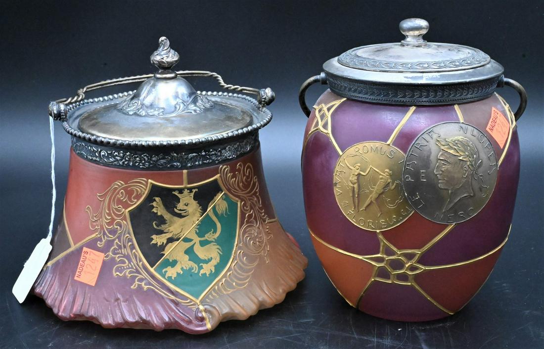 Two Mt. Vernon Washington Royal Flemish Biscuit Jars (1 of 5)