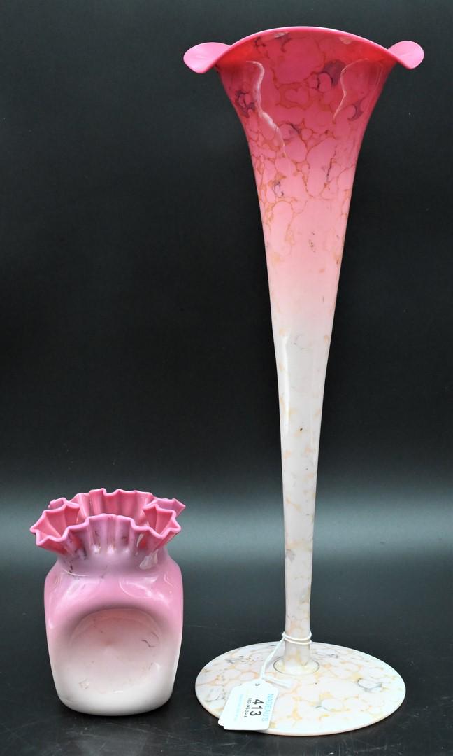 New England Glass Agate Vase (1 of 6)