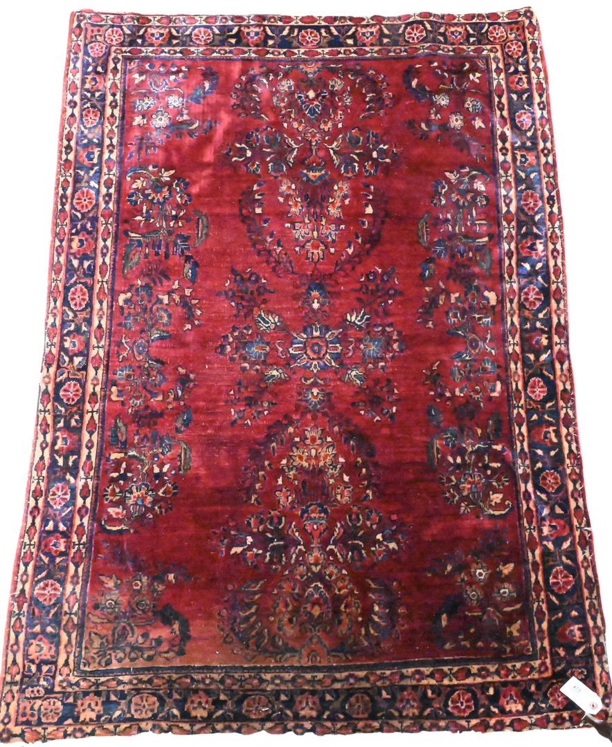 Sarouk Throw Rug (1 of 5)