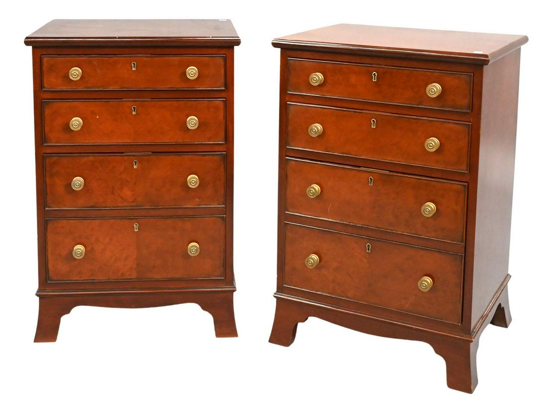 Pair of Custom Mahogany Diminutive Chests (1 of 5)