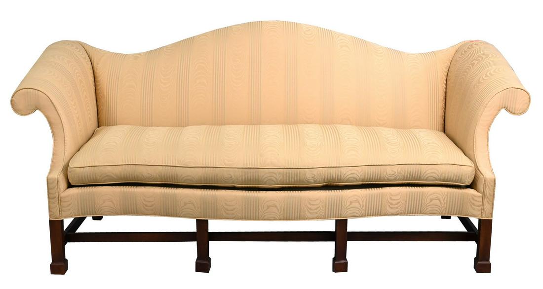 Pair of Southwood Chippendale Style Camelback Sofas (1 of 5)