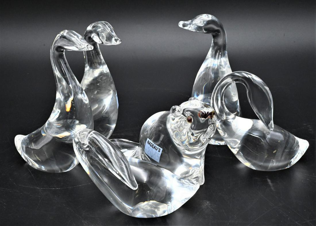 Six Steuben Crystal Animal Figures (1 of 5)