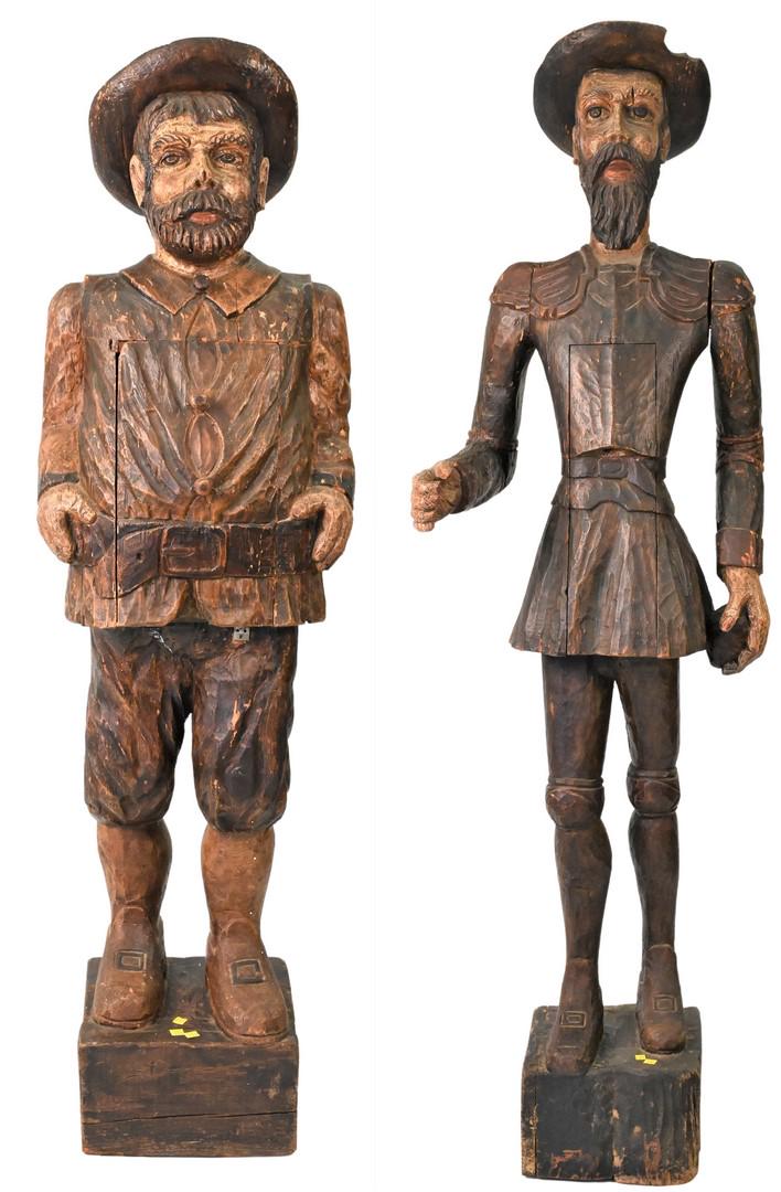 Two Life Size Carved Figures (1 of 5)