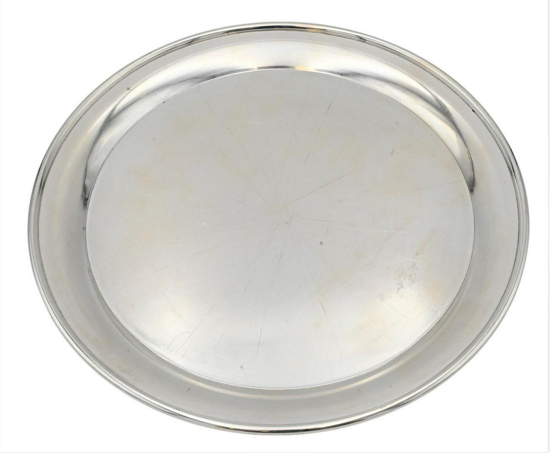 Tiffany & Company Sterling Silver Round Tray (1 of 3)