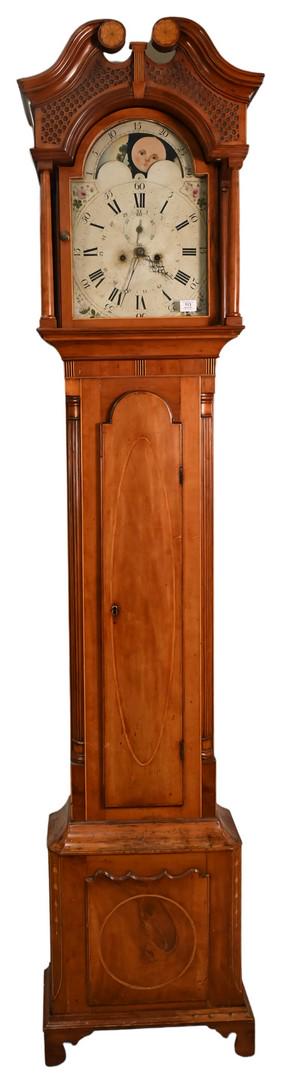 Chippendale Cherry Tall Case Clock (1 of 6)