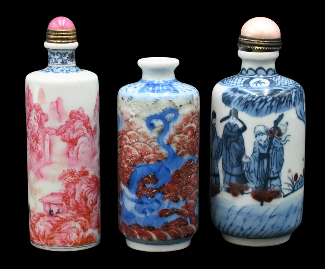 Three Porcelain Snuff Bottles (1 of 5)