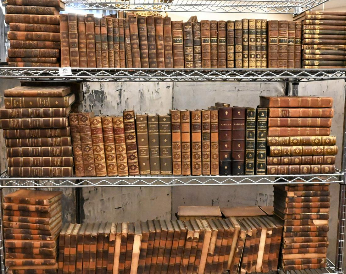 Approximately 150 Leather Bound Books (1 of 16)
