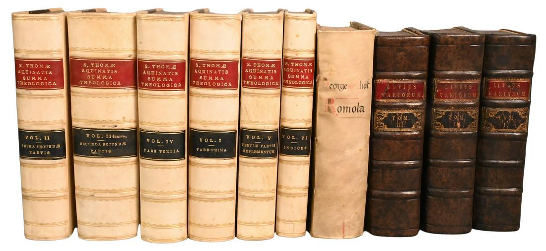 Lot of 10 Leather Bound Books (1 of 7)