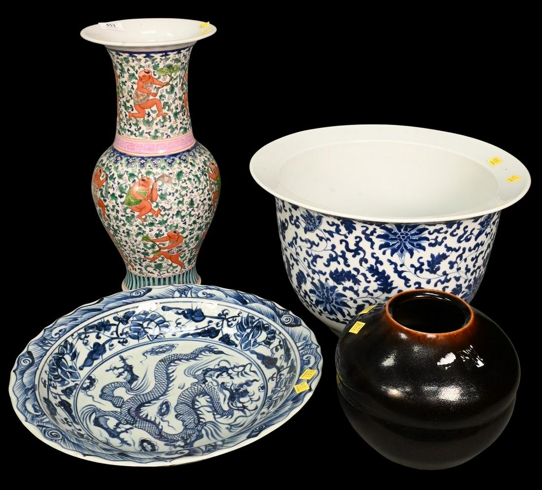 Four Piece Chinese Porcelain Group (1 of 7)