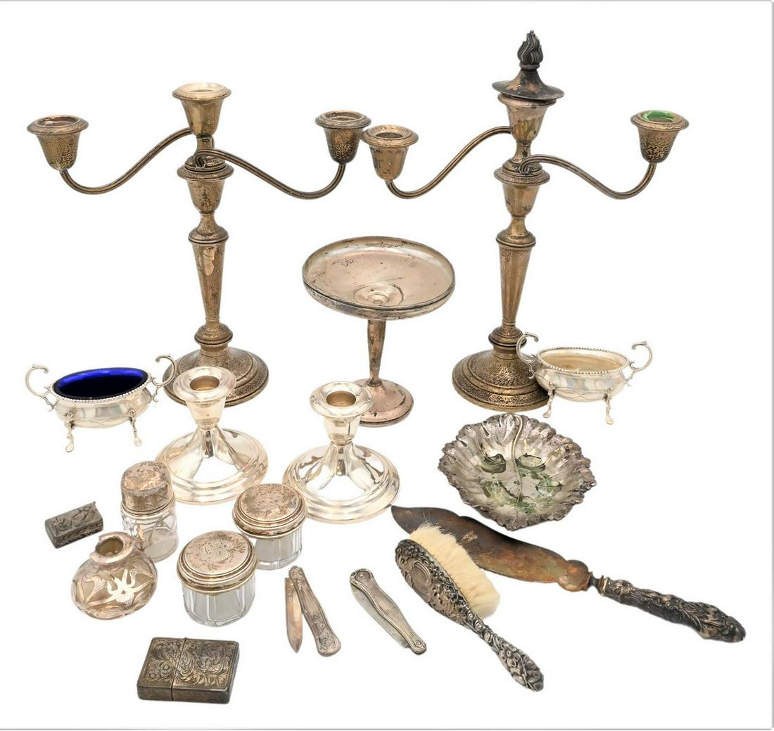 Box of Weighted Sterling and Silver Overlay (1 of 5)