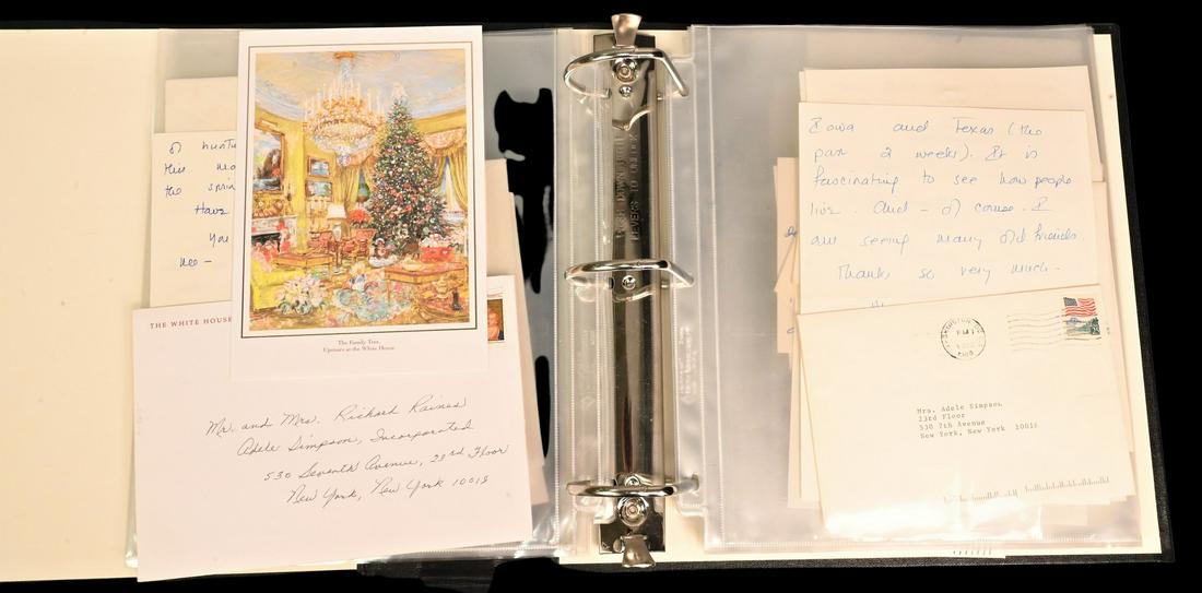 Binder of Approximately 60 Presidential Letters, Pictures, Postcards and Signatures (1 of 6)