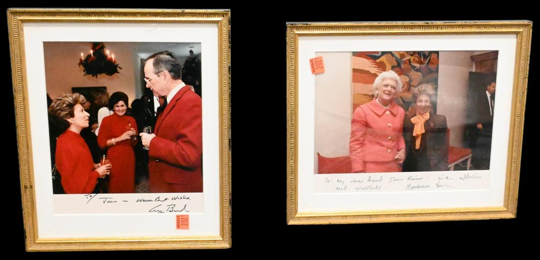 Group of Four George and Barbara Bush Signed Photos (1 of 4)