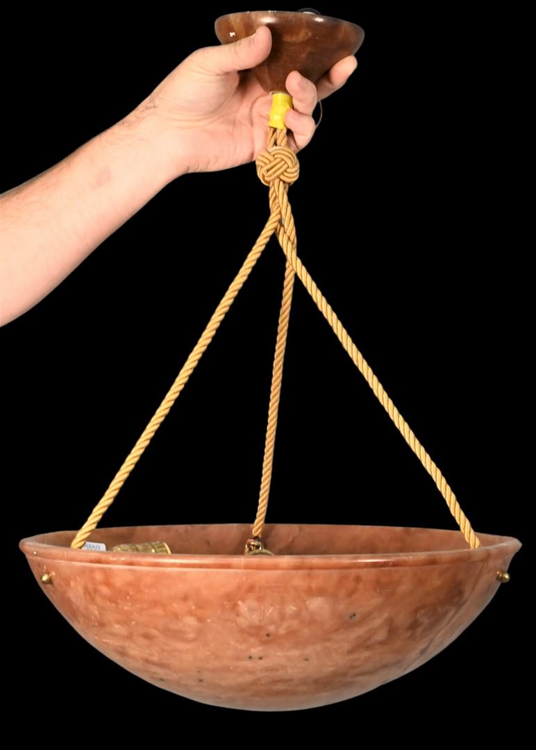 Two Alabaster Hanging Lights (1 of 3)