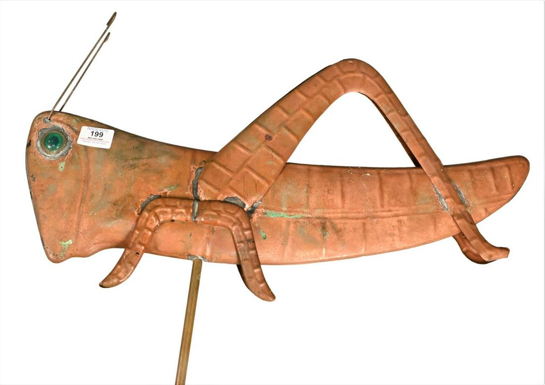 Copper Grasshopper Weathervane (1 of 5)
