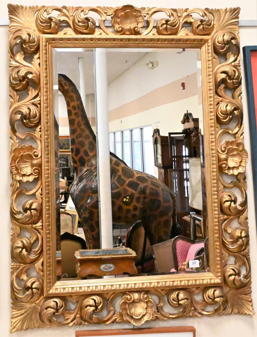Large Contemporary Rococo Gilt Framed Mirror (1 of 4)