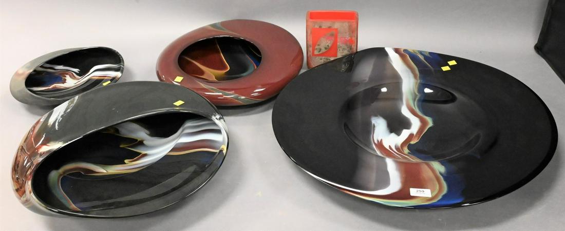 Five Art Glass Pieces (1 of 7)