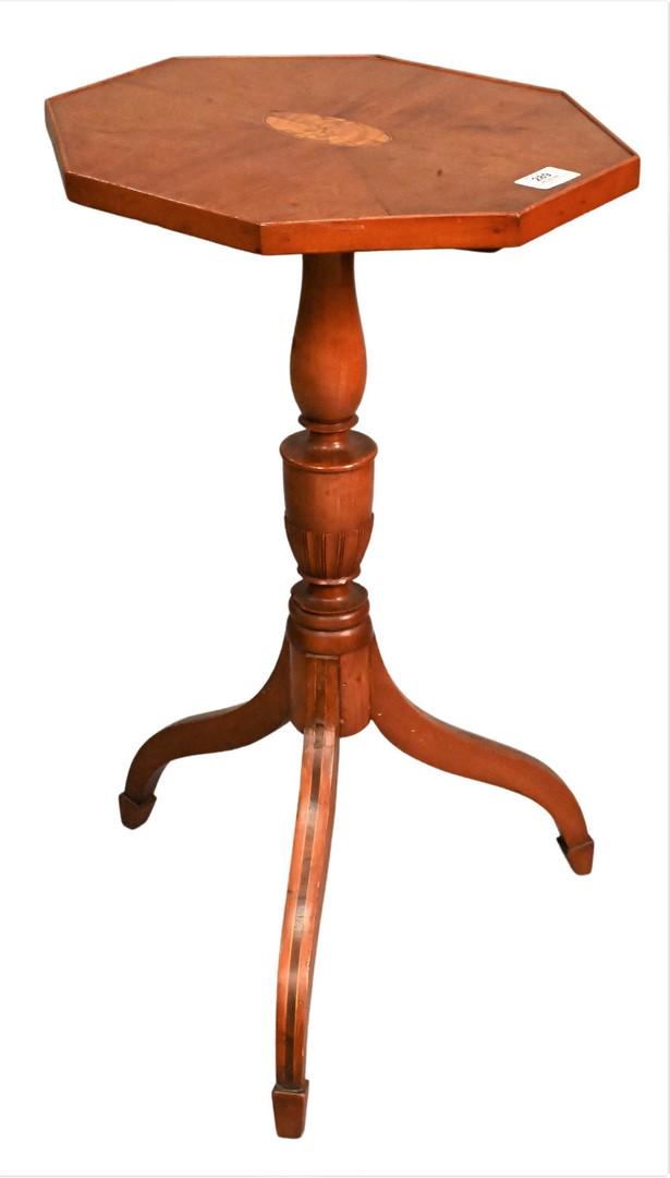 Federal Mahogany Tilt Top Candle Stand (1 of 3)