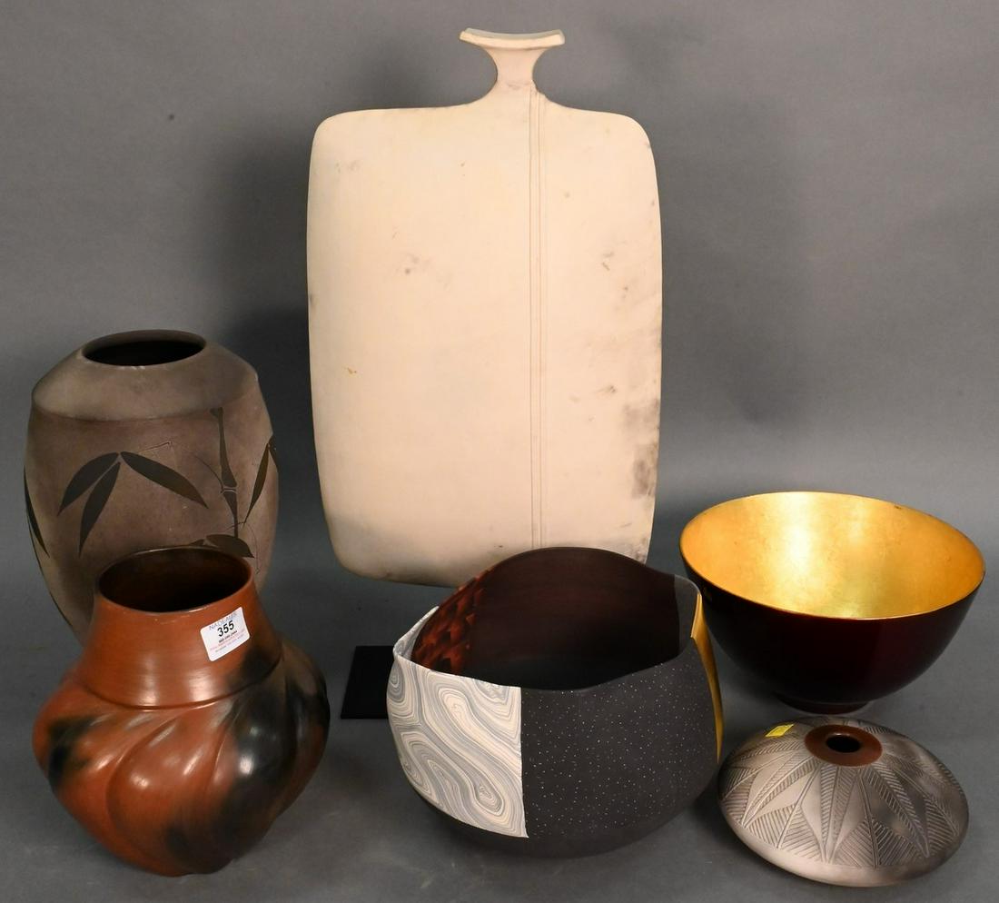 Six Piece Art Pottery Group (1 of 4)