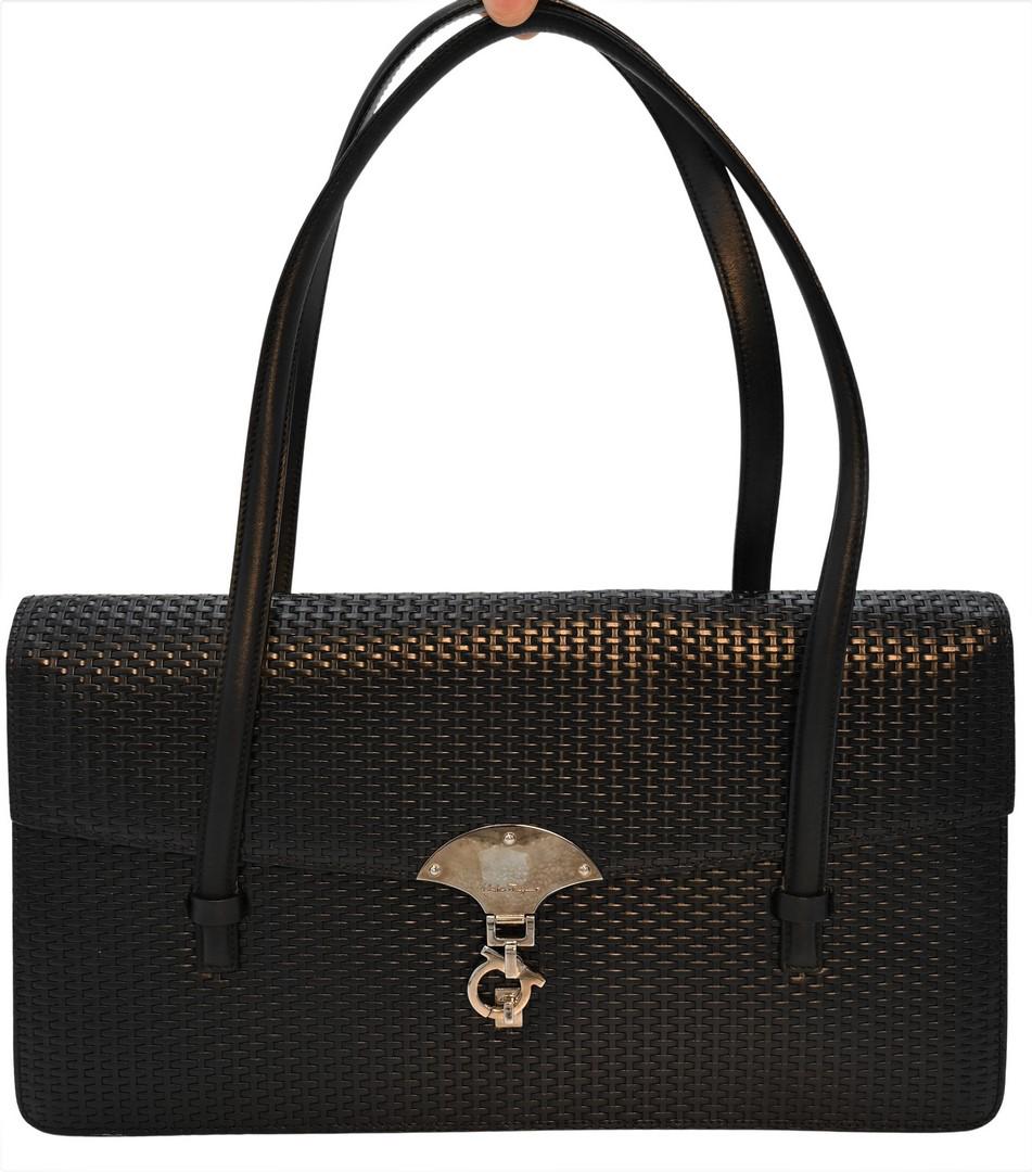 Salvatore Ferragamo Black Leather Purse (1 of 6)