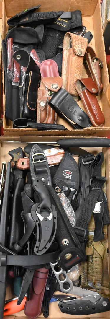 Two Tray Lots of Pocket, Buck and Straight Knives (1 of 6)
