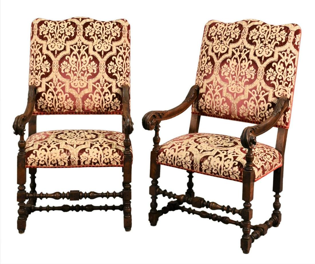 Pair of Continental Style Armchairs (1 of 4)