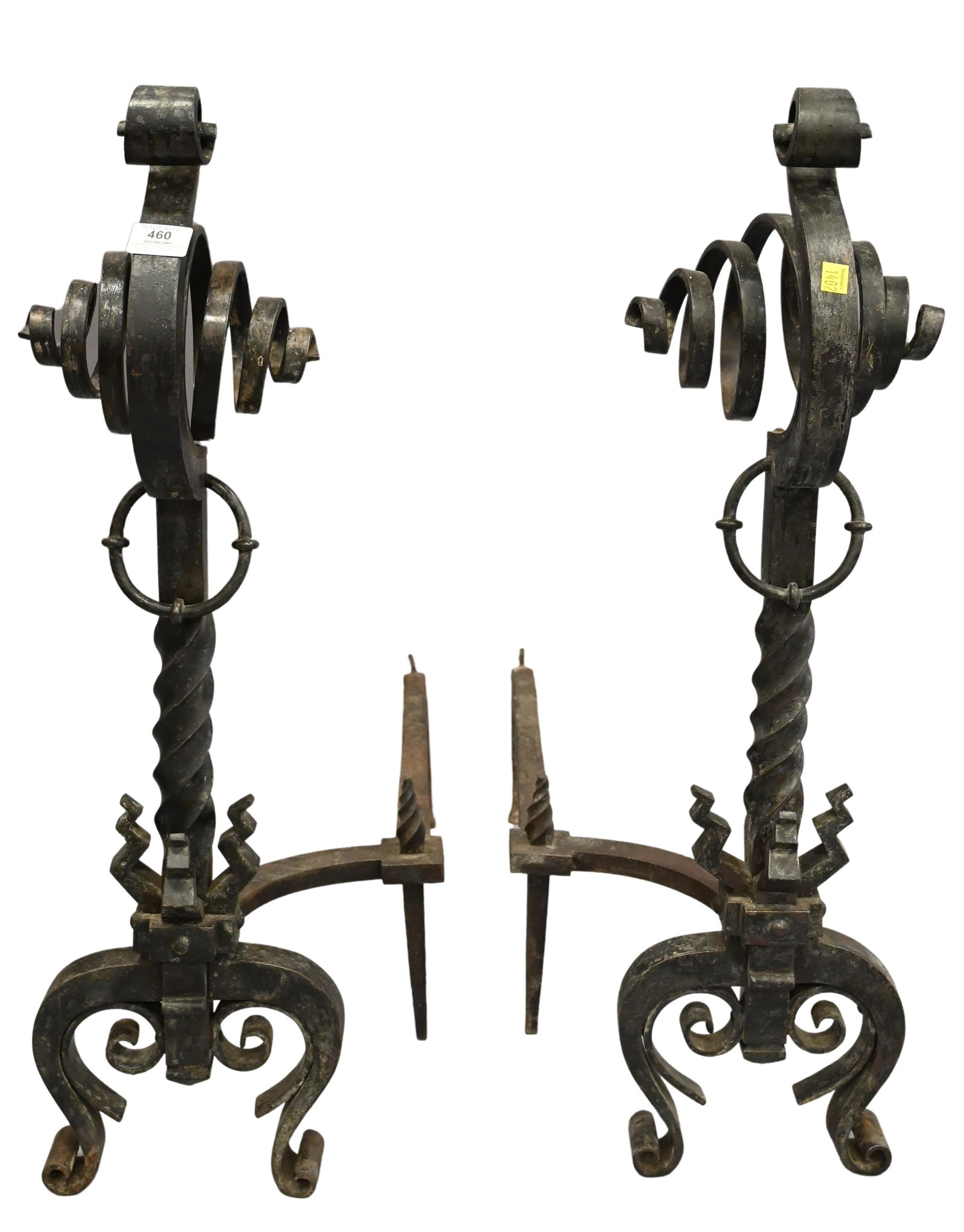 A Pair of Iron Andirons (1 of 4)