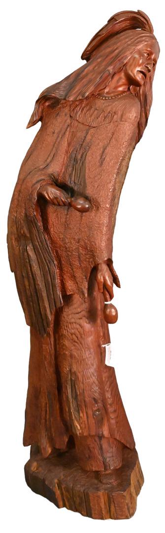 Bob Boomer (b. 1944) Carved Wood Ceremonial Dancer (1 of 4)
