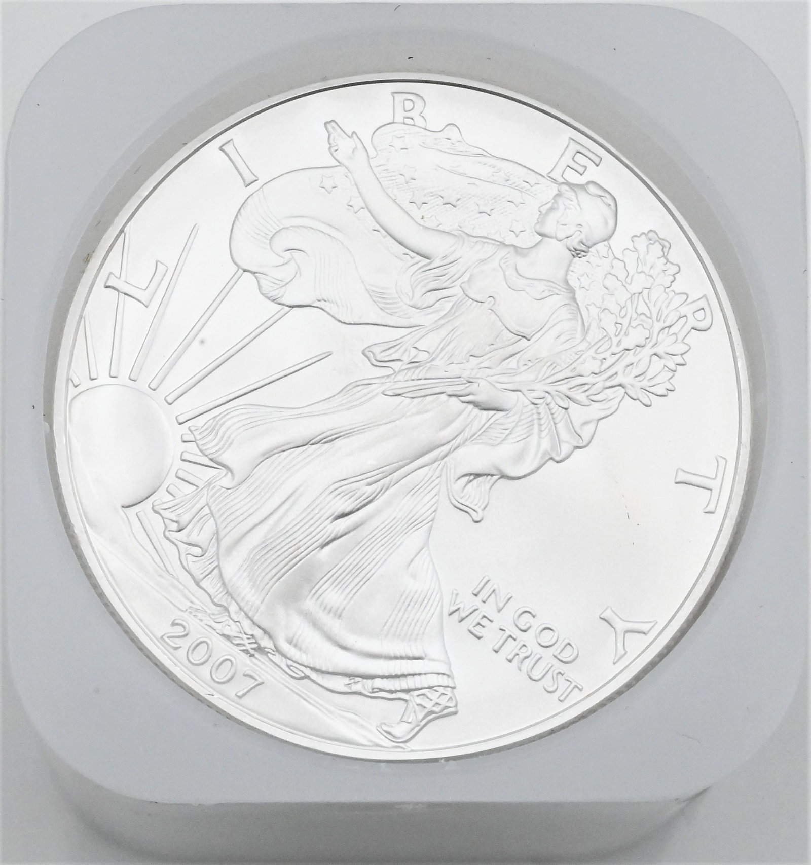 Roll of 20-2007 1 oz Silver American Eagle Dollar Coins BU (1 of 1)