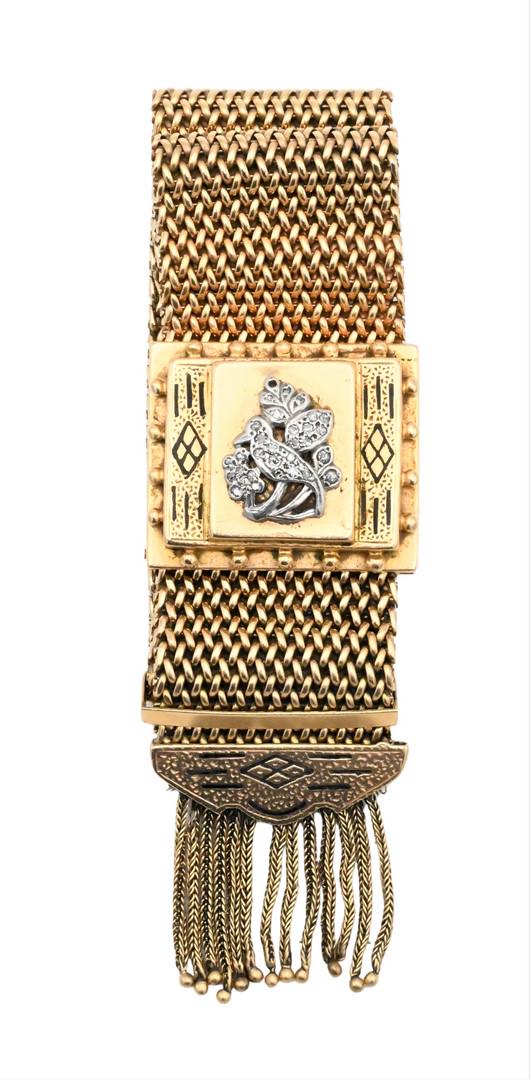 Victorian 14 Karat Yellow Gold Adjustable Bracelet (1 of 5)