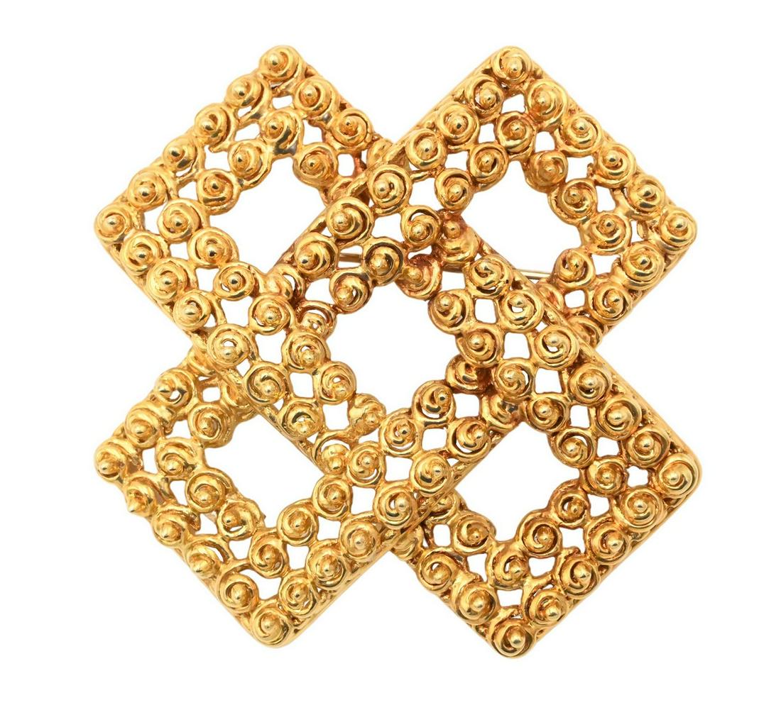 Tiffany & Company 18 Karat Yellow Gold Brooch (1 of 5)