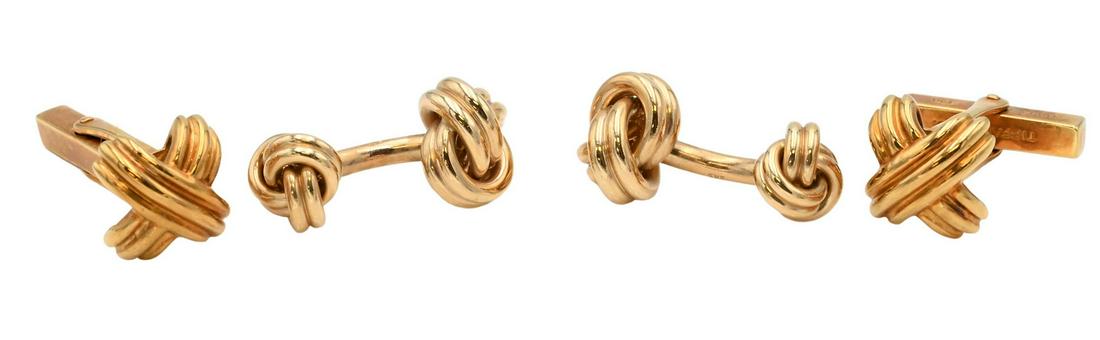 Two Pairs of Tiffany & Company 18 Karat Yellow Gold Cufflinks (1 of 7)