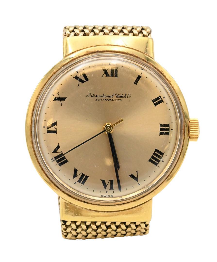 International Watch Company 14 Karat Yellow Gold Men's Wristwatch with 14 Karat Yellow Gold Mesh (1 of 6)