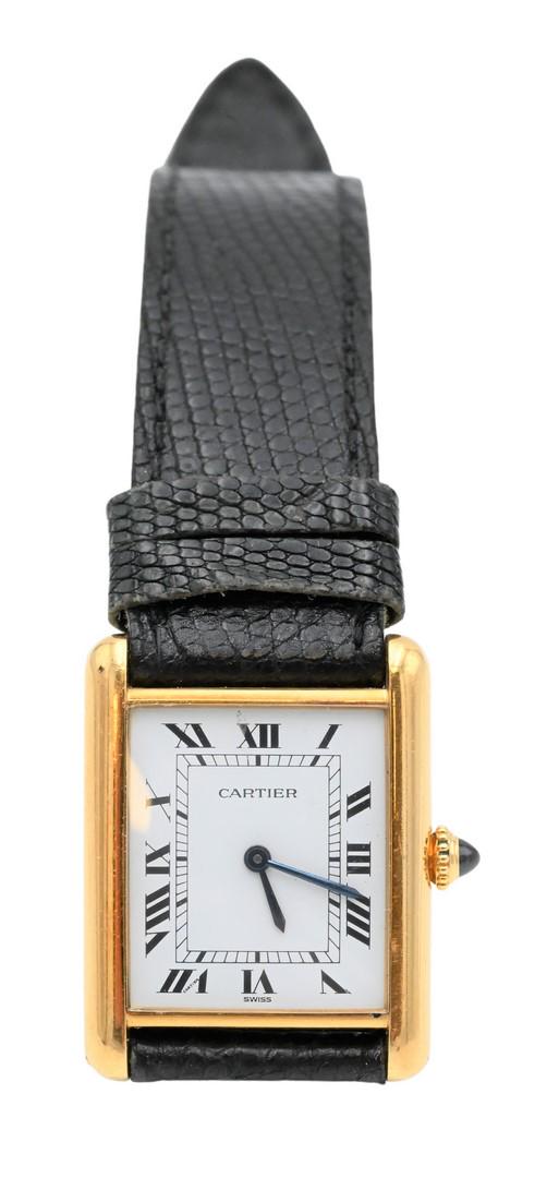 Cartier 18 Karat Yellow Gold Tank Wristwatch (1 of 4)