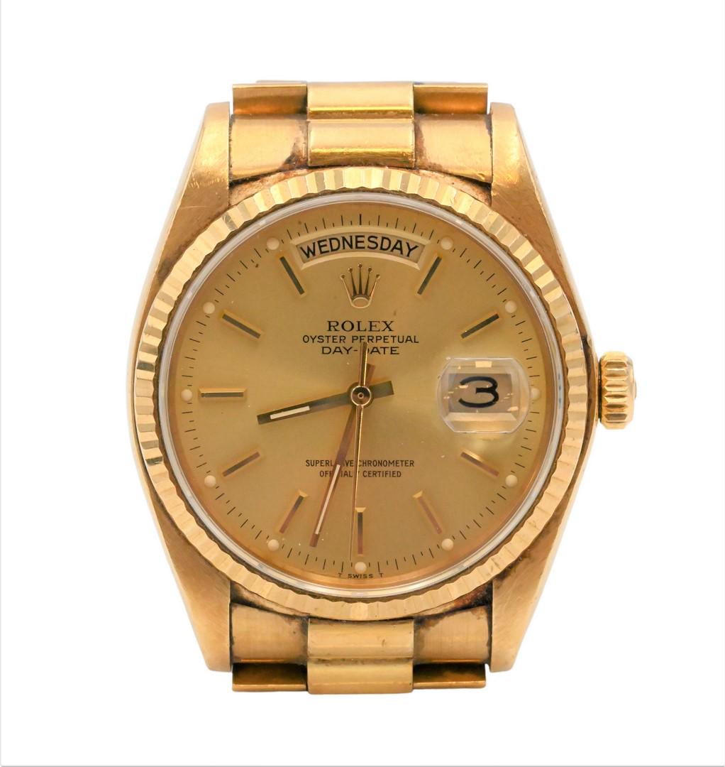 Rolex President Day Date 18 Karat Yellow Gold Wristwatch (1 of 11)