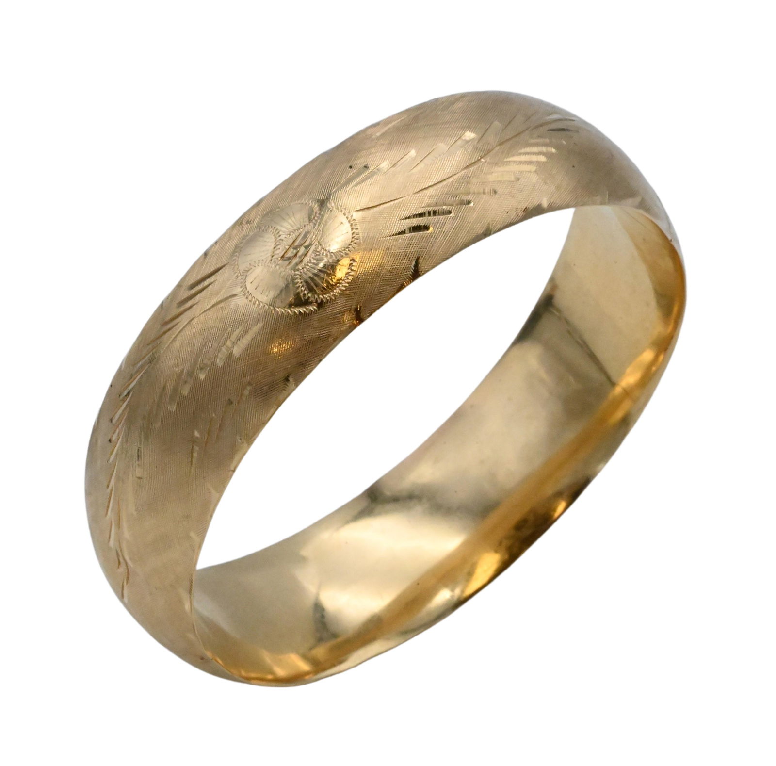 14 Karat Yellow Gold Bangle Bracelet (1 of 3)