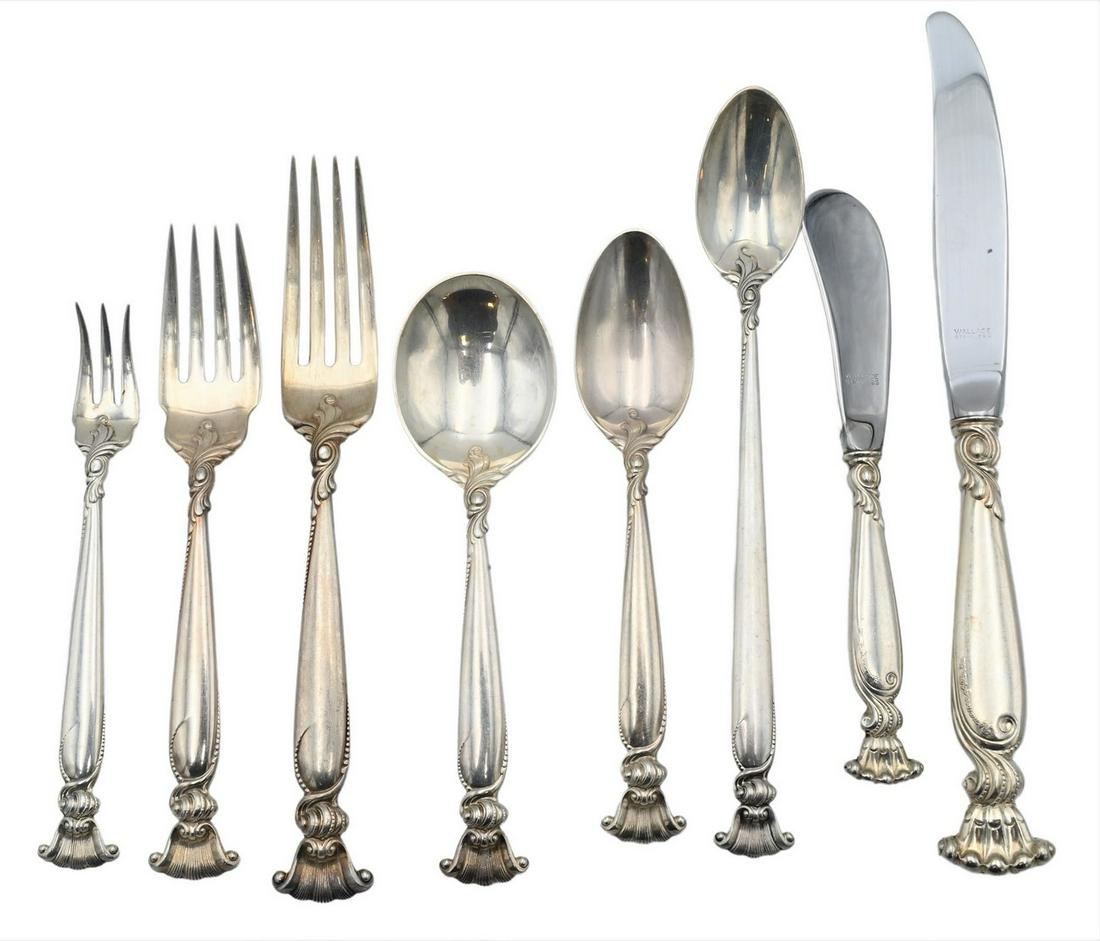 109 Piece Set of Wallace Romance of the Sea Sterling Silver Flatware Set (1 of 7)