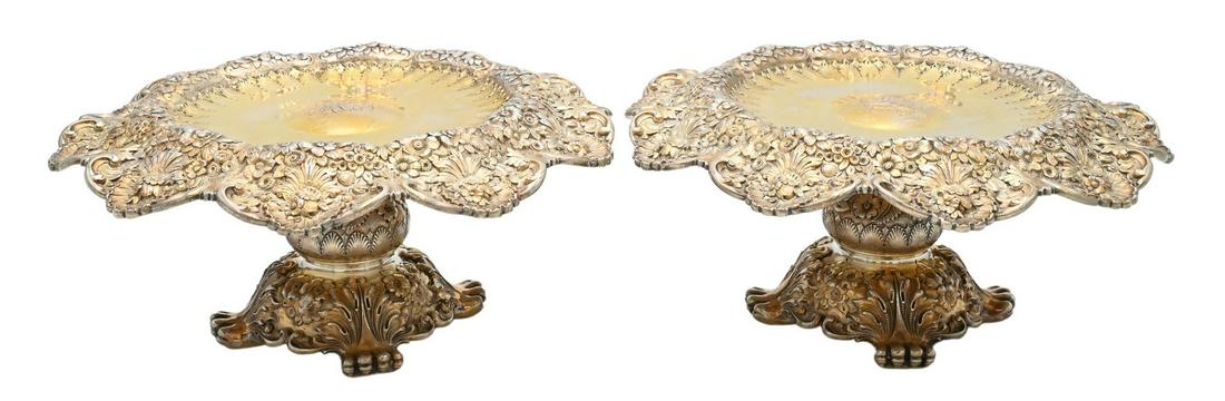 Tiffany & Company Pair of Sterling Silver Compotes (1 of 6)