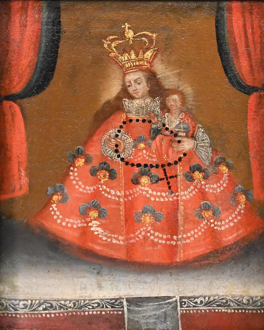 Peruvian/Cuzco School Religious Painting (1 of 7)