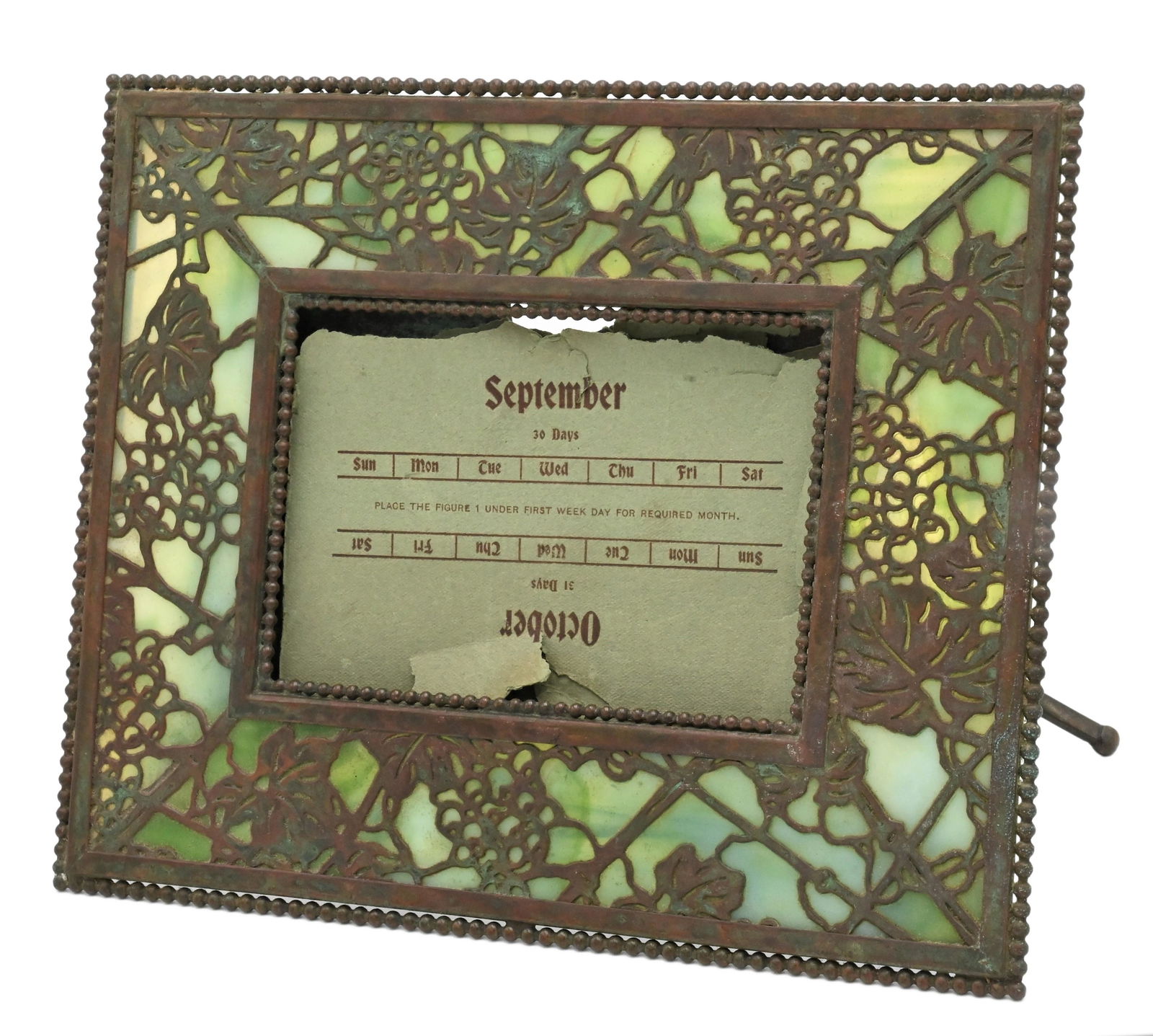 Tiffany Studios "Grapevine" Calendar Picture Frame (1 of 6)