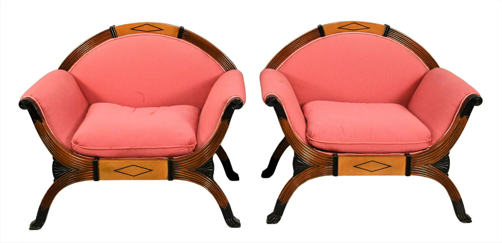 Pair of Central European Curule-Form Armchairs (1 of 6)