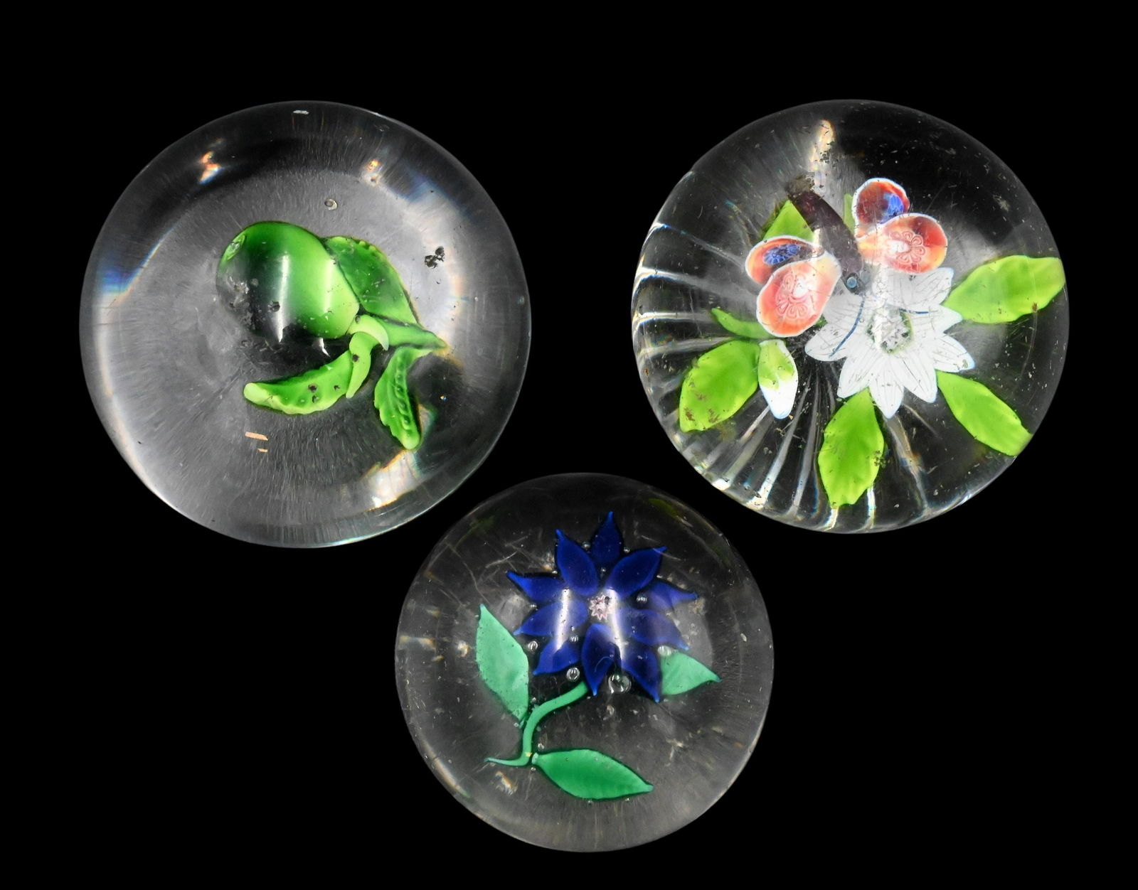 Three Baccarat Glass Paperweights (1 of 5)