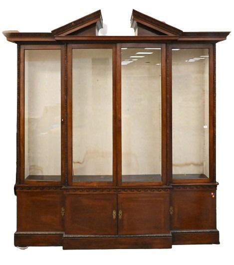 George III Mahogany Breakfront Bookcase (1 of 6)