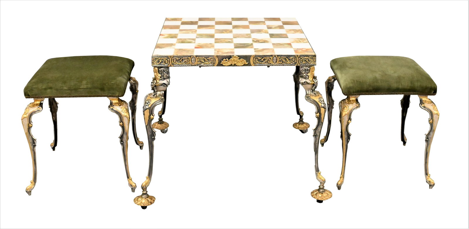 Giuseppe Vasari Gilt and Silvered Metal Chess Set (1 of 5)