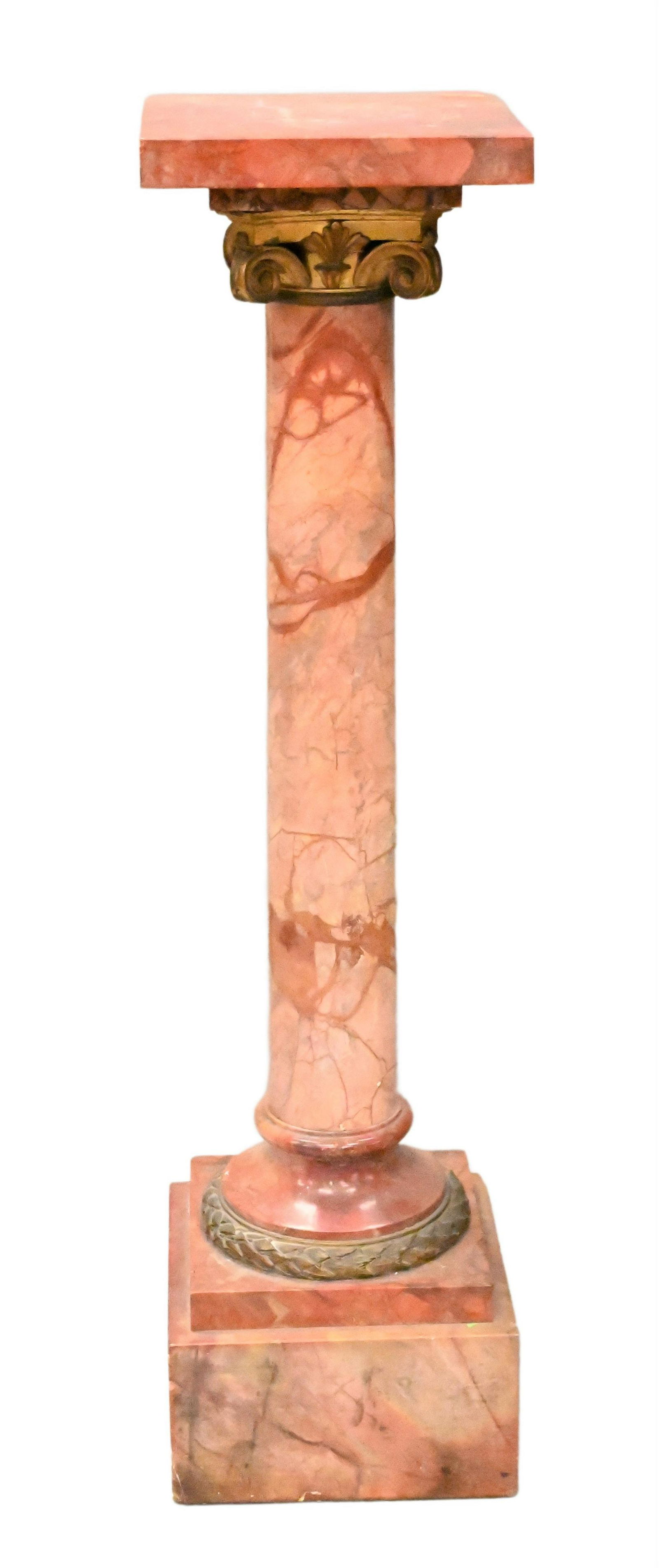 Rouge Marble Pedestal (1 of 4)