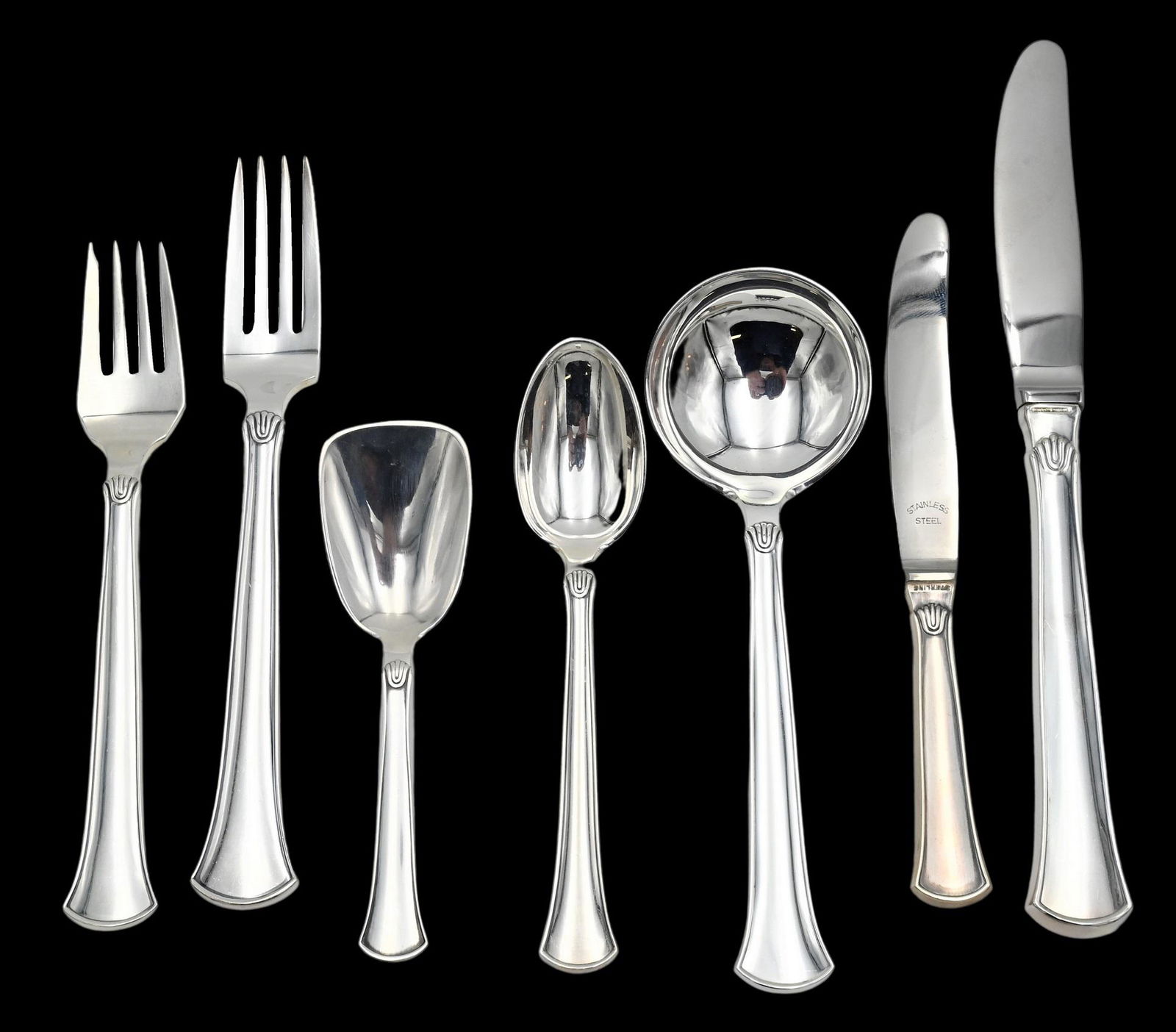 Hans Hansen Danish Sterling Silver Flatware Set (1 of 7)